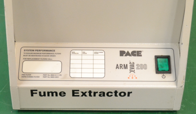 Deluxe Fume Extractor Pace Arm-Evac 250 